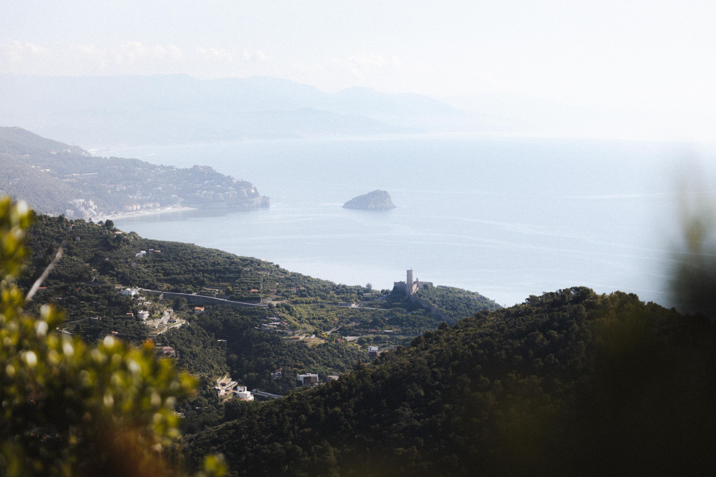 View on Noli from the Il Golfo Dell Isola Trail - GTWS - Golden Trail Series