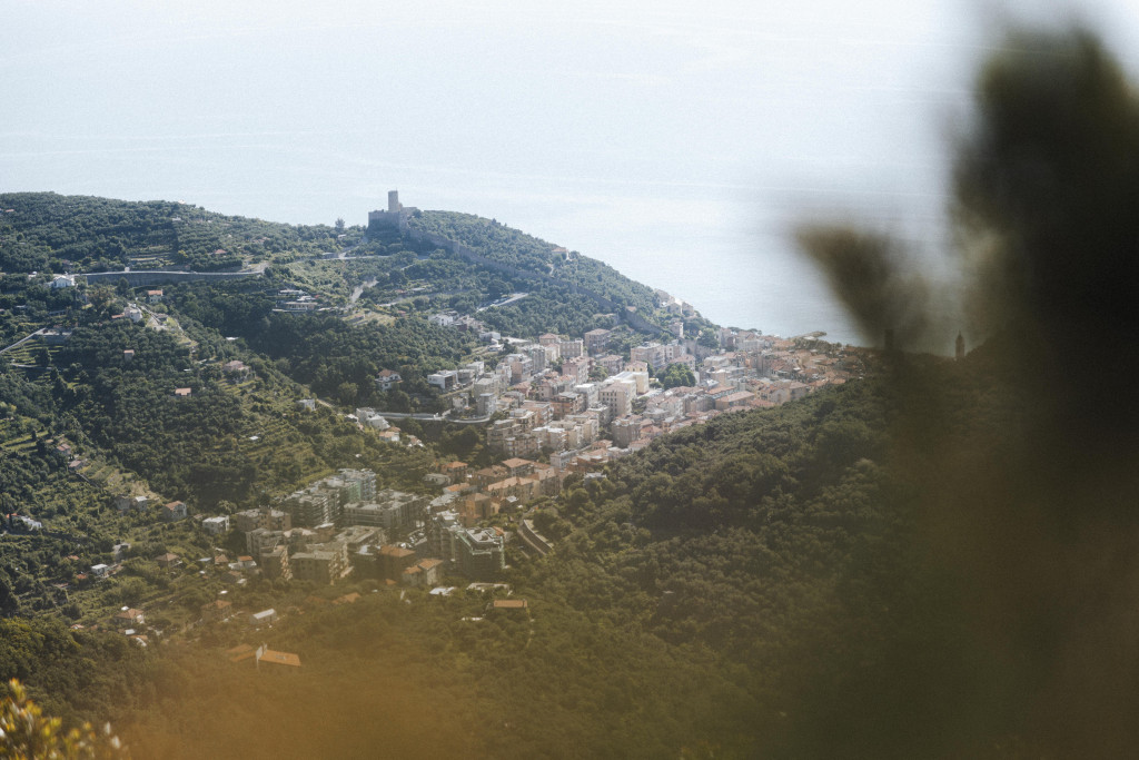 View on Noli from Il Golfo dell Isola Trail - GTWS - Golden Trail Series