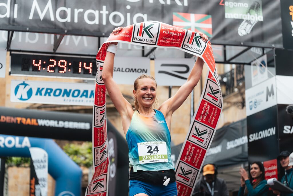 Sylvia Nordskar won Zegama-Aizkorri in 2024 - GTWS - Golden Trail Series